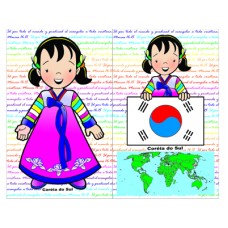 Almofadas - Missões - Criança Coréia do Sul G